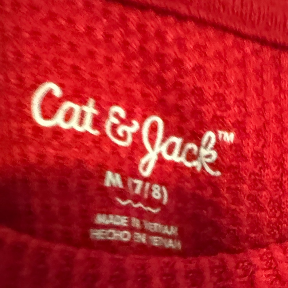 Cat & Jack Vibrant Red Knit Top - Picture 2 of 5